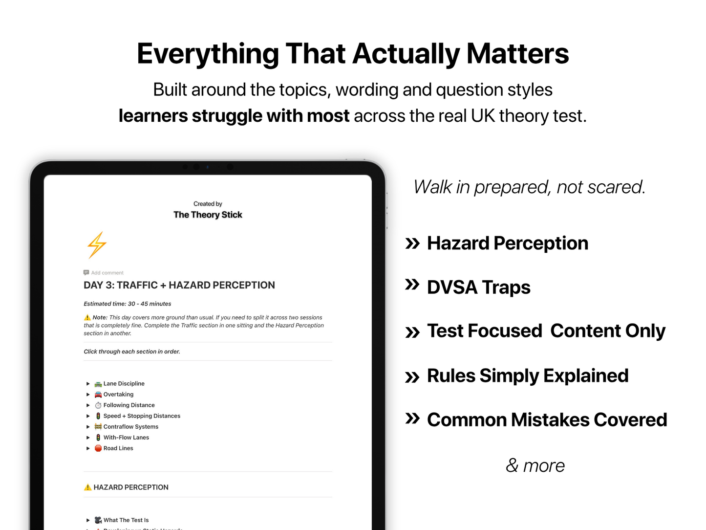 Theory Fast Track