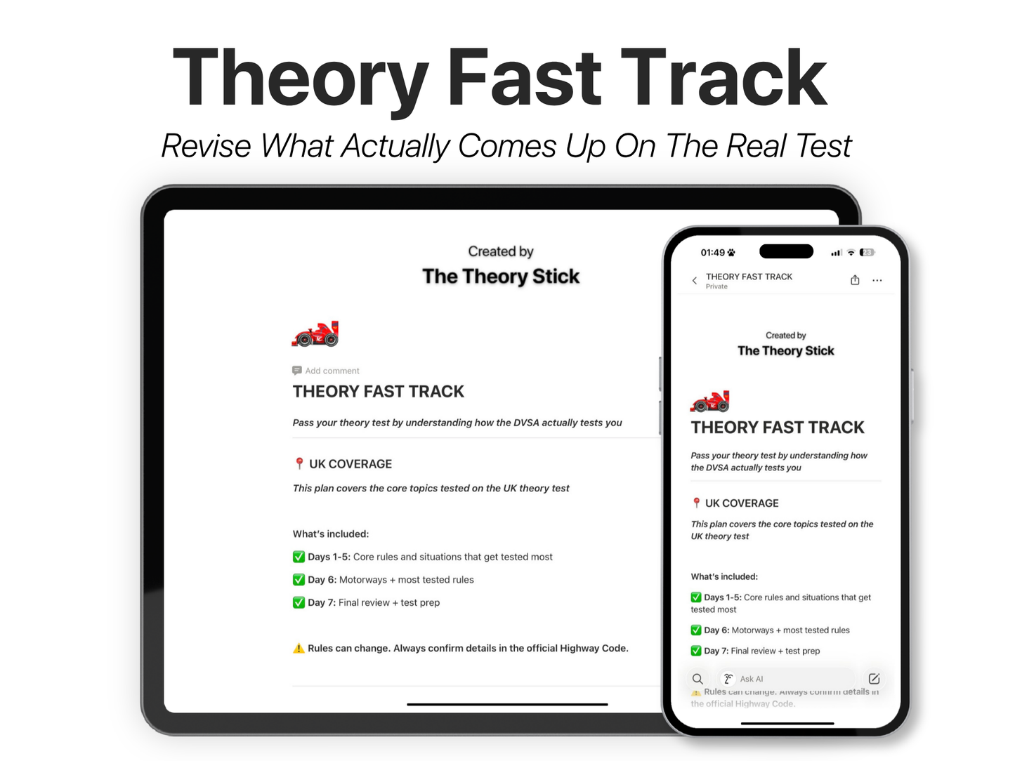 Theory Fast Track
